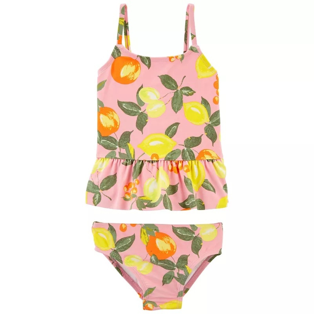 Osh Kosh Tankini - Pink Lemons, size 4T/4A